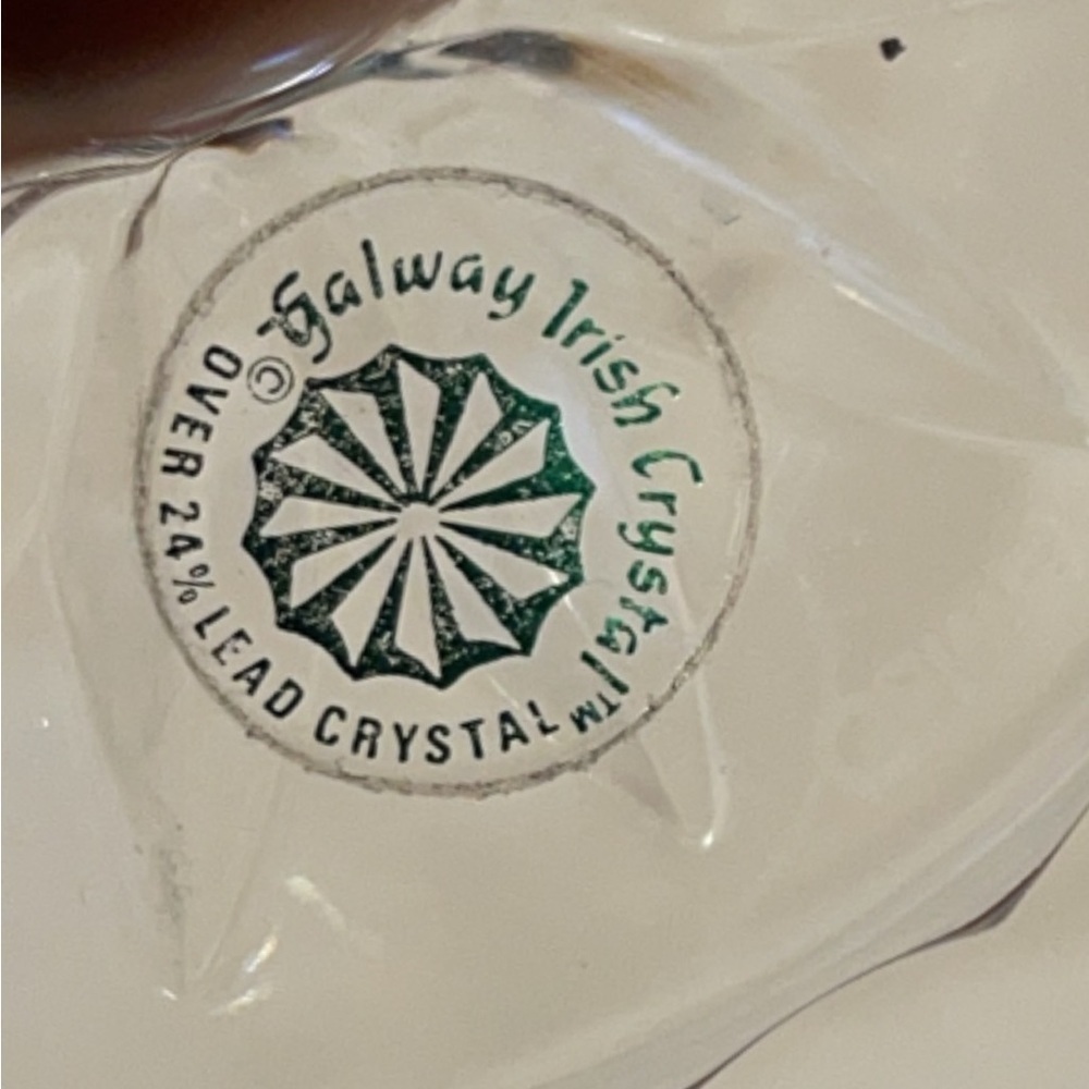 Vintage Galway Irish Crystal Candle Set Lead Crystal NWT No Box - Picture 3 of 8